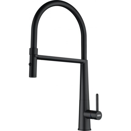 Franke Icon Semipro Matt Black Eviye Armatürü - 115.0690.598 - Mutfak Eviye Bataryası