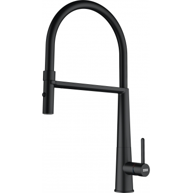 Franke Icon Semipro Matt Black Eviye Armatürü - 115.0690.598 - Mutfak Eviye Bataryası