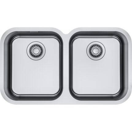 Franke Smart Srx 120-34-34 2 Gözlü Tezgah Altı Çelik Eviye - 122.0736.137 - Paslanmaz Çelik Mutfak Eviyeleri