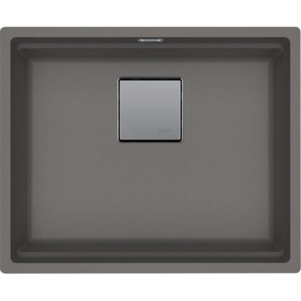 Franke Kubus 2 Kng 110-52 Stone Grey Tek Gözlü Damlalıksız Fragranit Eviye - 125.0529.605 - Granit Mutfak Eviyeleri