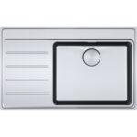 Franke Çelik Eviye Mythos Myx 211-86 3 1/2 Sol Damlalıklı - 127.0638.907 - Paslanmaz Çelik Mutfak Eviyeleri