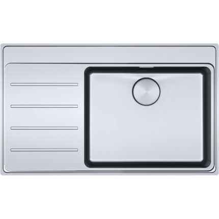 Franke Çelik Eviye Mythos Myx 211-86 3 1/2 Sol Damlalıklı - 127.0638.907 - Paslanmaz Çelik Mutfak Eviyeleri