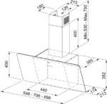 Franke Fpj 915 V Bk A 90 cm Siyah Davlumbaz - 110.0361.902 - Davlumbaz - 2