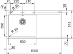 Franke Mythos Mtg 611-100 Nero Sağ Damlalık Fragranit Eviye - 114.0742.259 - Granit Mutfak Eviyeleri - 1