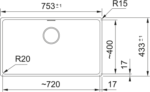 Franke Maris Mrg 110-72 Bianco Tek Gözlü Damlalıksız Bx Fragranit Eviye - 125.0688.495 - Granit Mutfak Eviyeleri - 1