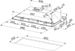 Franke Aspiratör Inca Box Fbı 931h X Led Ankastre - 305.0545.462 - Aspiratör - 1
