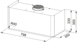Franke Mythos Fmyw Bk M/cp 80 Kl Cooper Davlumbaz - 335.0729.961 - Davlumbaz - 7