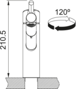 Franke Orbit Doccia Eviye Armatürü - 115.0623.055 - Mutfak Eviye Bataryaları - 2