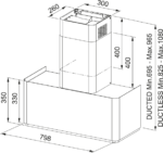 Franke Mythos Fmyw Bk M/cp 80 Kl Cooper Davlumbaz - 335.0729.961 - Davlumbaz - 8