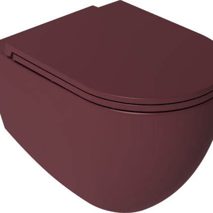 Isvea Infinity Asma Klozet - Vortex Rustik Bordo - 10NF02003-2R - Asma Klozet