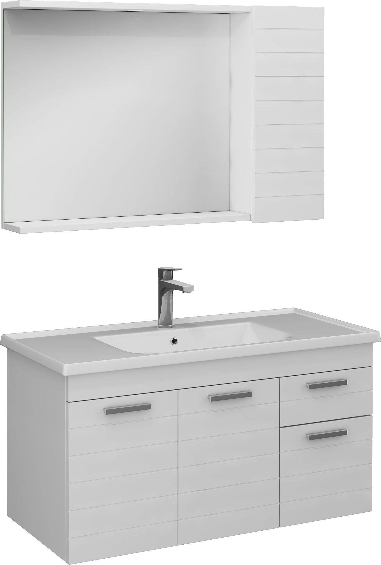 Isvea Platon Lavabo Ünitesi, 100 cm, Parlak Beyaz