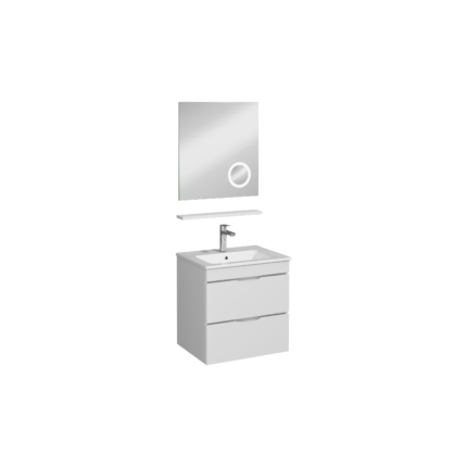 Isvea Roya Lavabo Ünitesi, Çift Çekmeceli, 60 cm, Beyaz - 21RYS919060I - Banyo Dolapları