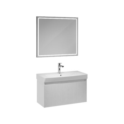 Isvea Fuga Lavabo Ünitesi, 80 cm, Beyaz - 22FGS310080I - Banyo Dolapları