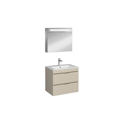 Isvea Roya Lavabo Ünitesi, Çift Çekmeceli, 70 cm, Kum Beji - 21RYS916070I - Banyo Dolapları