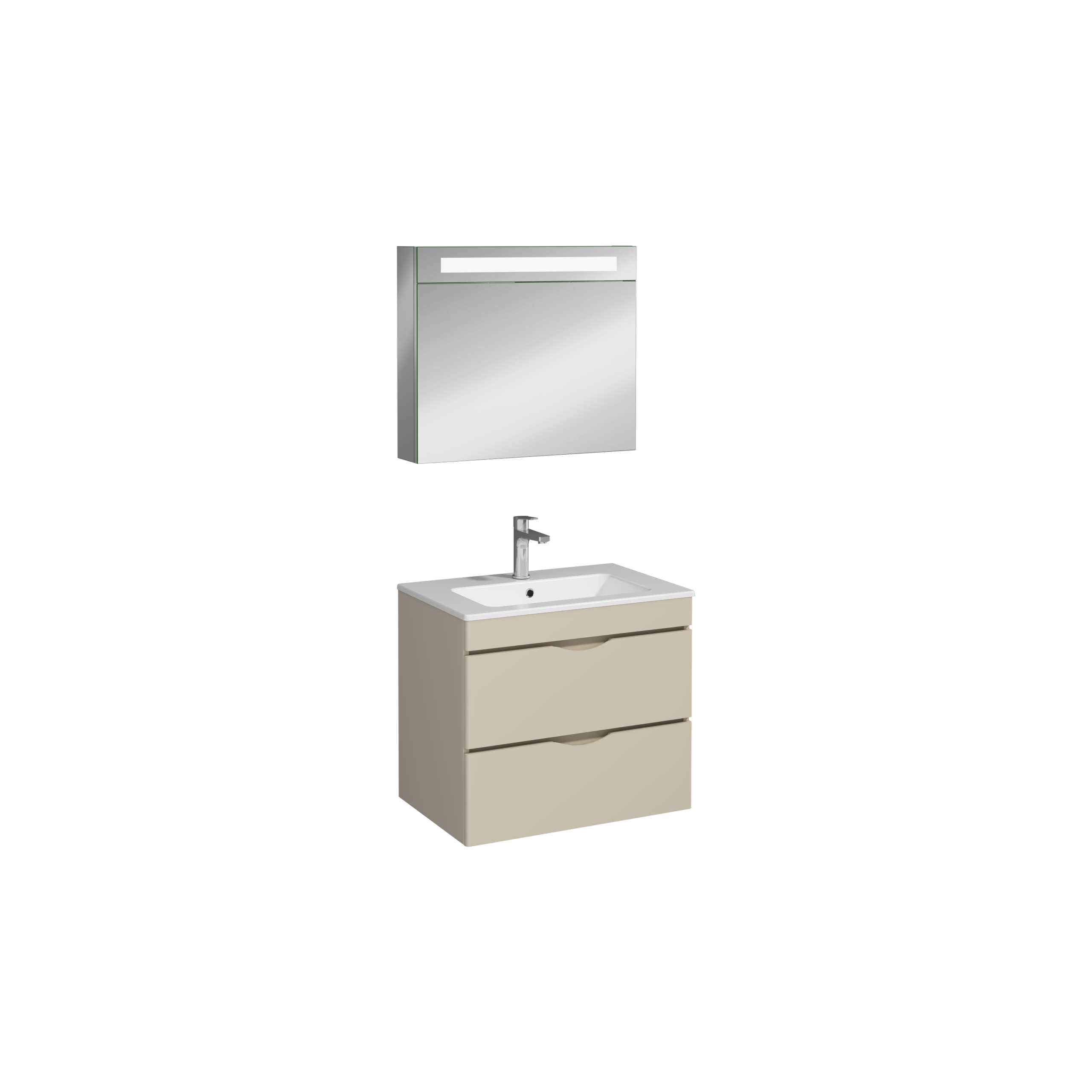 ed75a6f1-5efd-46c4-9102-c94a5f5f58dd.png Isvea Roya Lavabo Ünitesi, Çift Çekmeceli, 70 cm, Kum Beji - 21RYS916070I - Banyo Dolapları