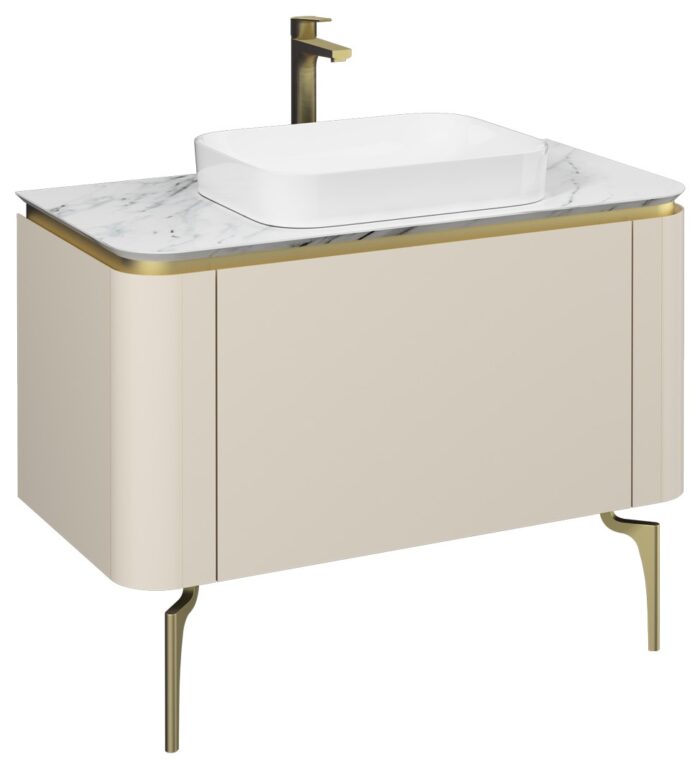 Isvea Glorıa Lavabo Ünitesi, 100 cm, Krem - 21GLS221101I - Banyo Dolapları - 1