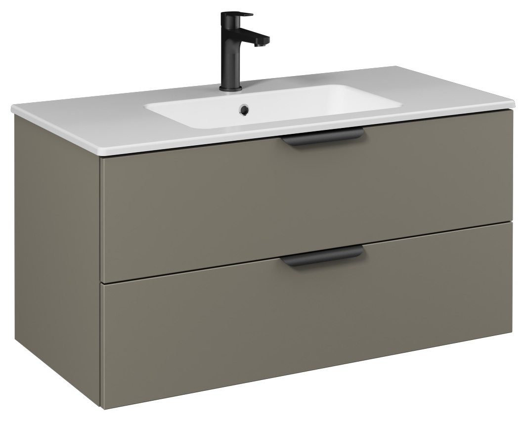 liv-lavabo-dolabi-100cm-10sl50101-dahil-lava-cift-cekmece-24lvs211101i_1.jpg Isvea Liv Lavabo Ünitesi, Çift Çekmeceli, Siyah Kulplu, 100 cm, Soft Touch Yüzey, Lava - 24LVS211101I - Banyo Dolapları