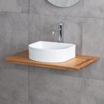 Lena E-W1005MB Tezgah Üstü Lavabo Mat Beyaz - Görsel 3