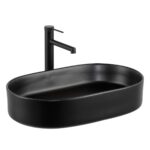 Lena E-W1202MS Tezgah Üstü Lavabo Mat Siyah