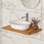 Lena EH-4600 Tezgah Üstü Lavabo Beyaz - Görsel 2