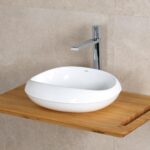 Lena EY-4710 Tezgah Üstü Lavabo Parlak Beyaz - Görsel 2