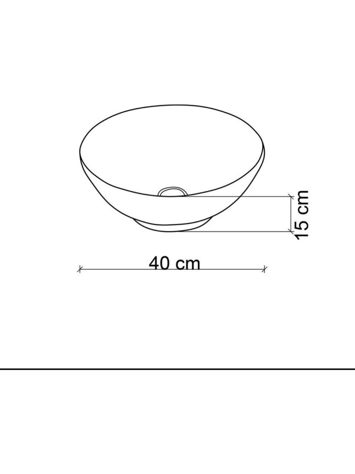 Lena EY-7050 Tezgah Üstü Lavabo - Görsel 4