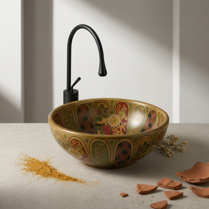 Lena EY-7050 Tezgah Üstü Lavabo - Görsel 3