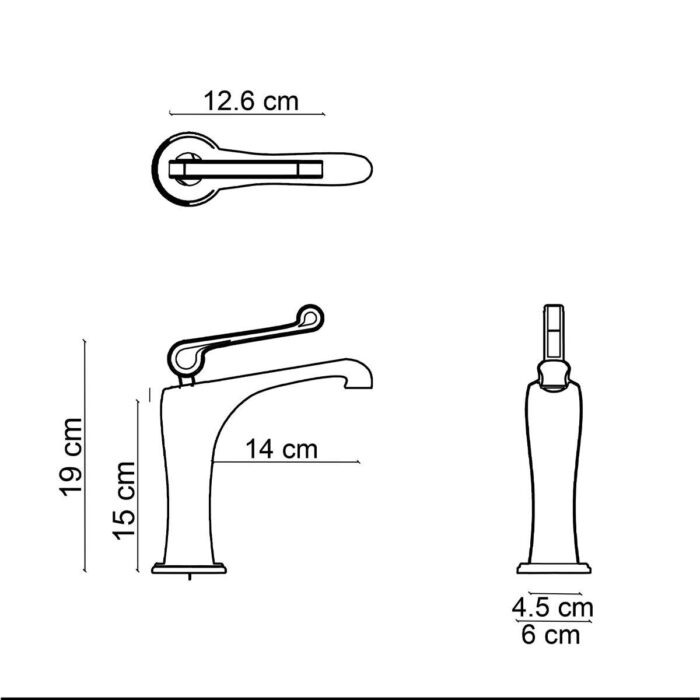 Fontana FA-6011 Krom Lavabo Bataryası - Görsel 2