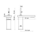 Fontana FA-8015 Mat Siyah Lavabo Bataryası - Görsel 2