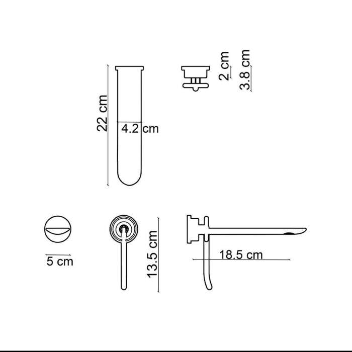 Fontana FA-A5001P Krom & Mor Ankastre Lavabo Bataryası - Görsel 2