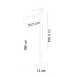 Fontana FJ-9211 Krom Ayaklı Lavabo Bataryası - Görsel 2