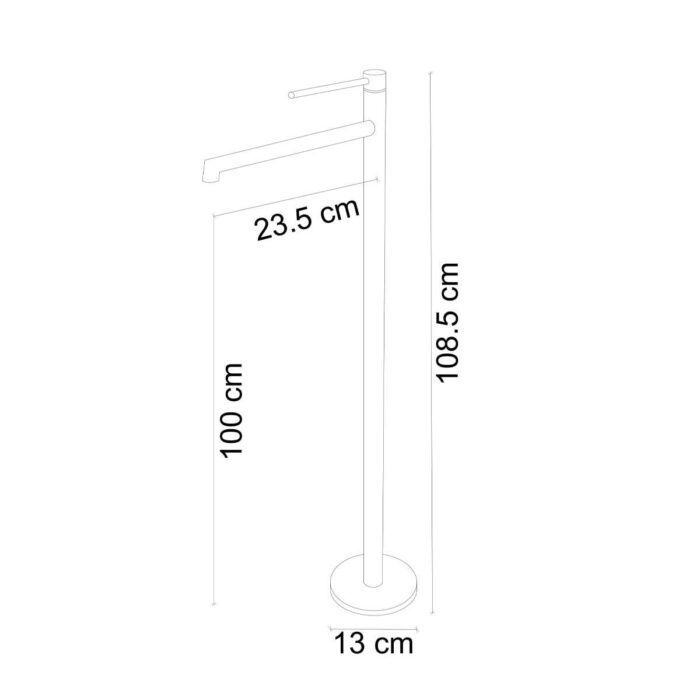 Fontana FJ-9211 Krom Ayaklı Lavabo Bataryası - Görsel 2