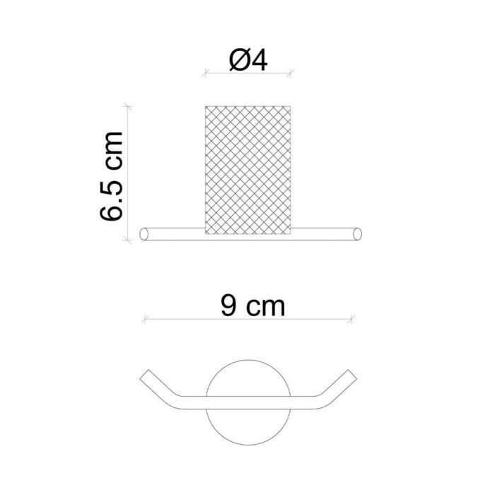 Fontana FN-70101 Krom & Siyah Askılık - Görsel 2