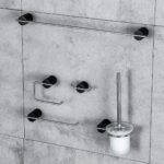 Fontana FN-70103 Krom & Siyah Tuvalet Kağıtlığı - Görsel 3