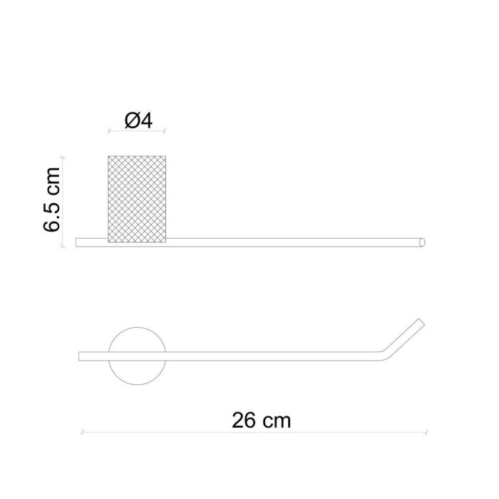 Fontana FN-70105 Krom & Siyah Havluluk - Görsel 2