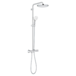 Grohe Tempesta System 250 Duvara Monte Termostatik Bataryalı Duş Kolonu, Krom-Beyaz - Görsel 2